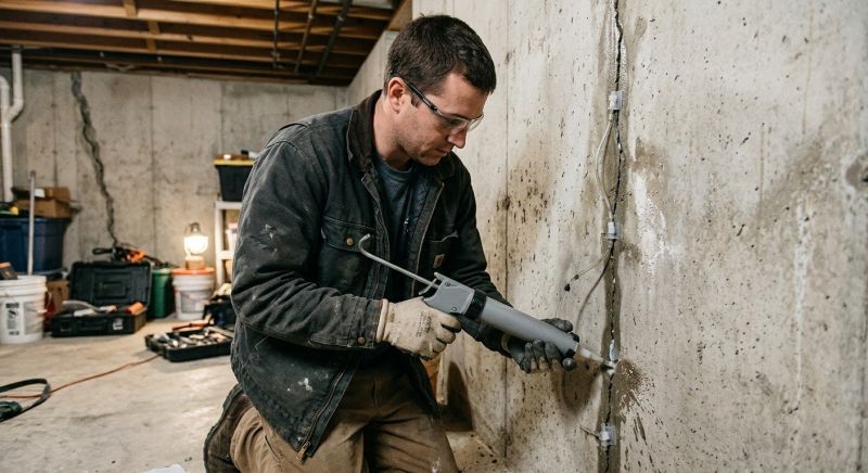 Basement Crack Repair in Redwood City, CA