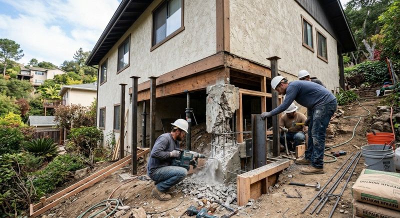 Concrete Foundation Repair in Stanford, CA