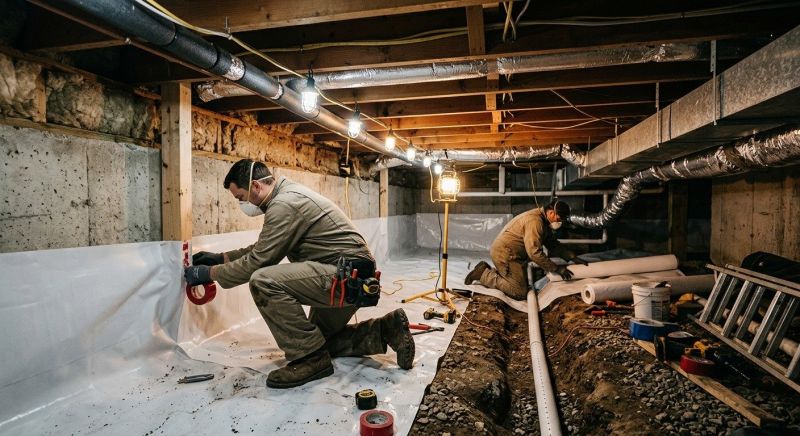 Crawl Space Leveling in Redwood City, CA