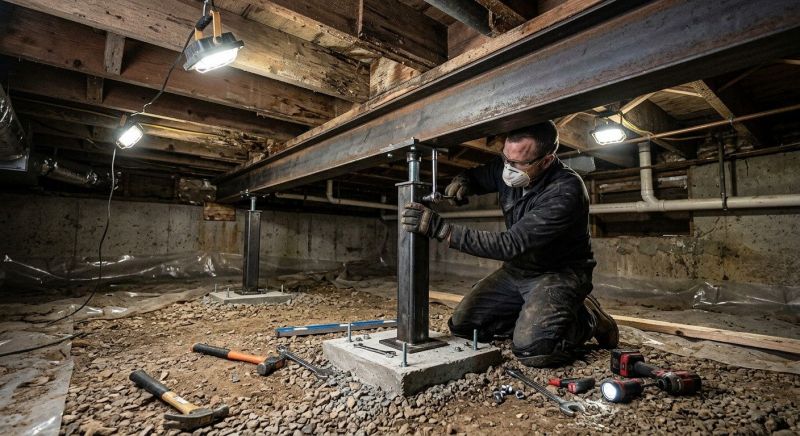 Crawlspace Structural Repair in Redwood City, CA