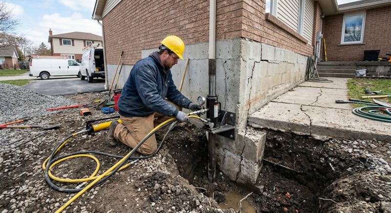 Foundation Settlement Repair in Redwood City, CA