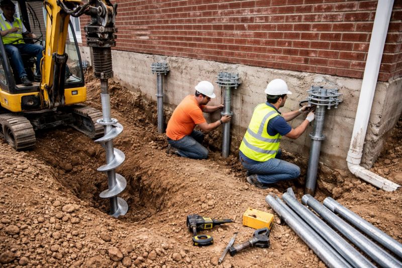 Helical Piers Installation in Redwood City, CA