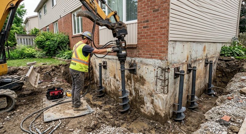 Helical Piers Installation in Redwood City, CA