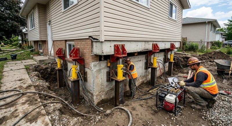Sinking Foundation Lifting in Redwood City, CA