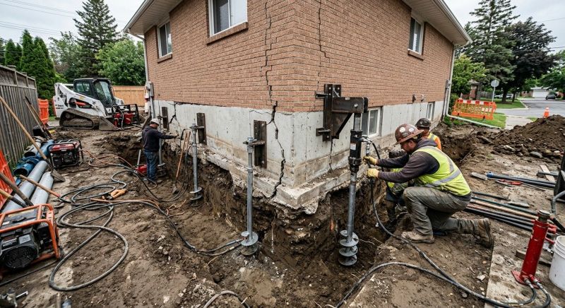Sinking Foundation Repair in Newark, CA